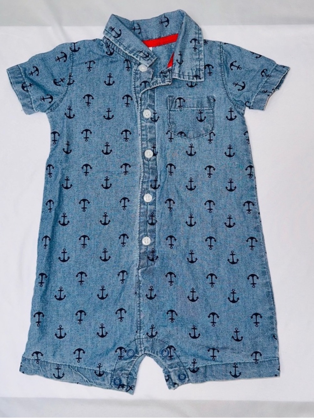 Carters toddler boy Denim Romper